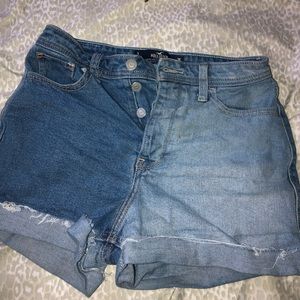 High rise mom jean shorts